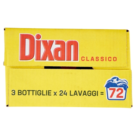 DIXAN Liquido Classico 3x24=72 Lavaggi 3 x 1.080 ml